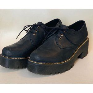 Dr. Martens - Leather Platform Loafers - Women's size 9